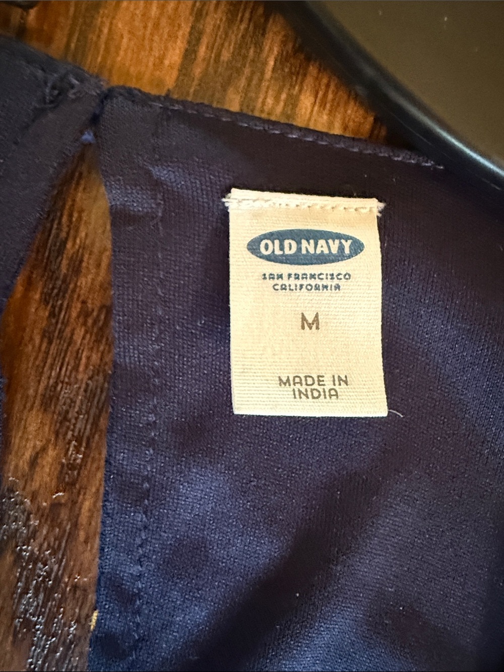 Old Navy Sleeveless Navy dress, size medium - Picture 3 of 6